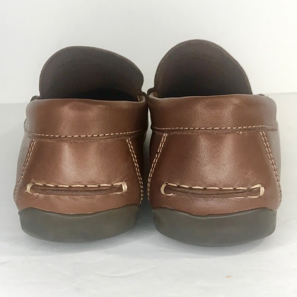 FLORSHEIM Jasper Venetian Slip On Brown Leather Loafers US 9 main image 7